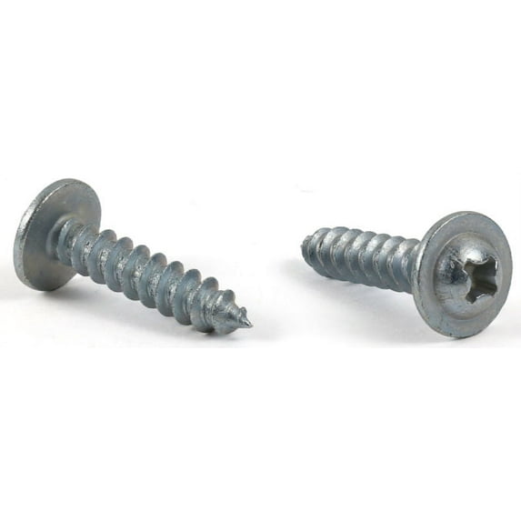 #6 x 1" Type A Self-Tapping Screws / Phillips / Round Washer Head / Steel / Zinc - 10000 Piece Carton