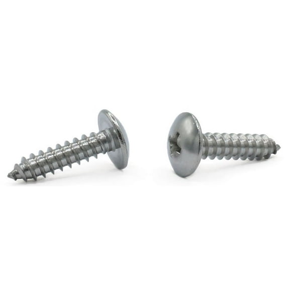 #6 x 1" Type AB Self-Tapping Screws / Phillips / Truss Head / 18-8 Stainless Steel - 5000 Piece Carton