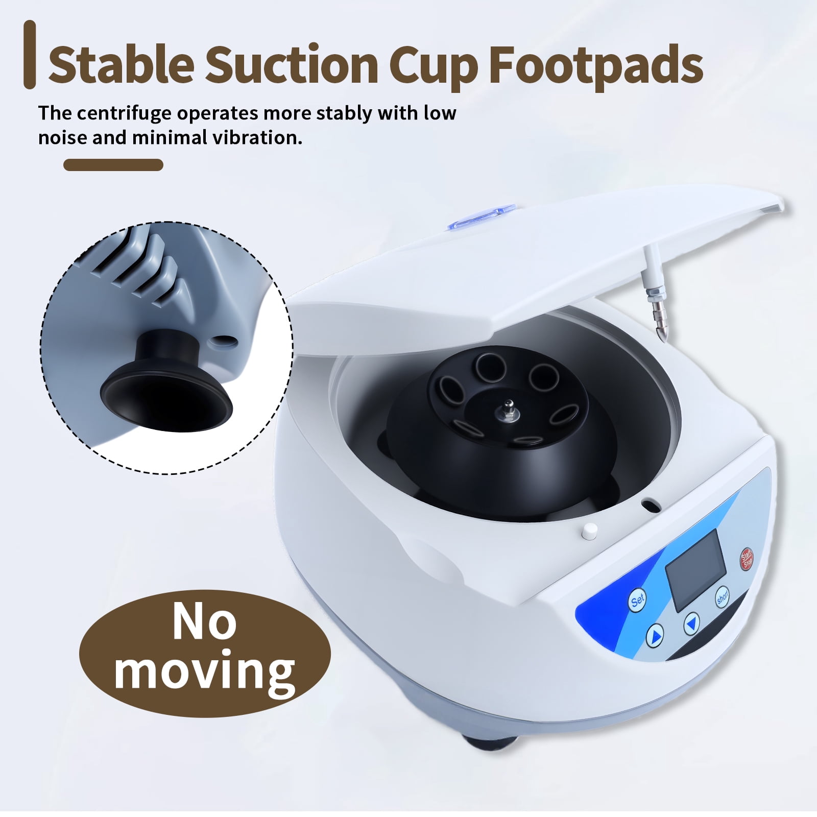 6 x 10/15ml centrifuge tubes Scientific Mini Centrifuge, Lab PRP Benchtop Centrifuge LCD Digital Desktop Lab Centrifuge, for Food&Beverage Impurity Separation