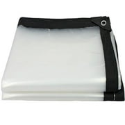 6' x 10' Clear Tarps and Covers Waterproof with Grommets for Patio, Garden, Car, Curtains, Industrial Cover