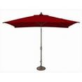 thumbnail image 1 of 6 x 10 ft. Rectangle Push Button Tilt Market Umbrella  Really Red, 1 of 1