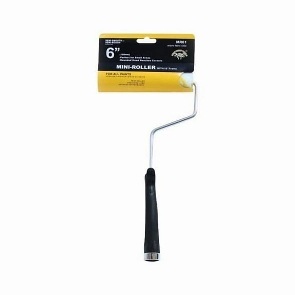 6 x 10 in. Handle Mini Paint Roller Frame with Fabric Roller Cover