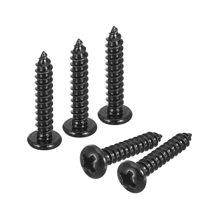 100pcs M3 X 6mm Phillips Pan Head Machine Screws - 304 Stainless Steel, Full Thread, 0.5mm Pitch, Silver