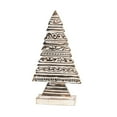 thumbnail image 1 of 6" x 12" Decorative Rustic Wooden Fair Isle Christmas Ornament Tabletop Centerpiece, 1 of 2