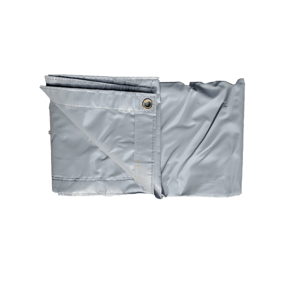 6 x 12 - Heavy Duty, 18 OZ Gauge, Water Proof Utility Trailer Vinyl Cover With 10 pcs of Rubber Bungee Tie-down, Great to Cover Open Trailer , Made by Xtarps