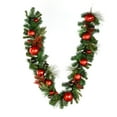 thumbnail image 1 of 6' x 12" Mixed Green Garland Red Décor, 1 of 1