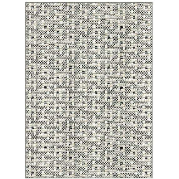 6' x 12' Virgin Gorda - Silver Summer Sensations Designer Indoor/Outdoor Rug Collection Superlative Home & Commercial Décor Accent Carpet. Balcony’s, Patios, Decks, Poolside and More!