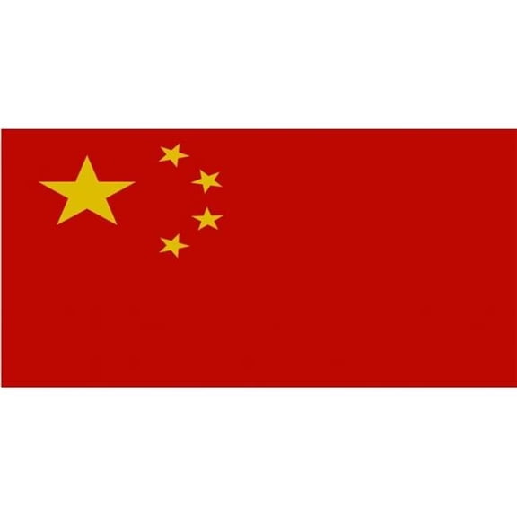 6 x 12 in. China Flag Photo License Plate