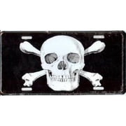 6 x 12 in. Skull & Crossbones License Plate