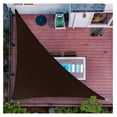 thumbnail image 1 of 6' x 12' x 13.4' Brown Sun Shade Sail UPF50 Right Triangle SMTAPT12 Canopy Fabric Cloth Screen, Water Air Permeable & UV Resistant, Heavy Duty (We Customize Size), 1 of 7