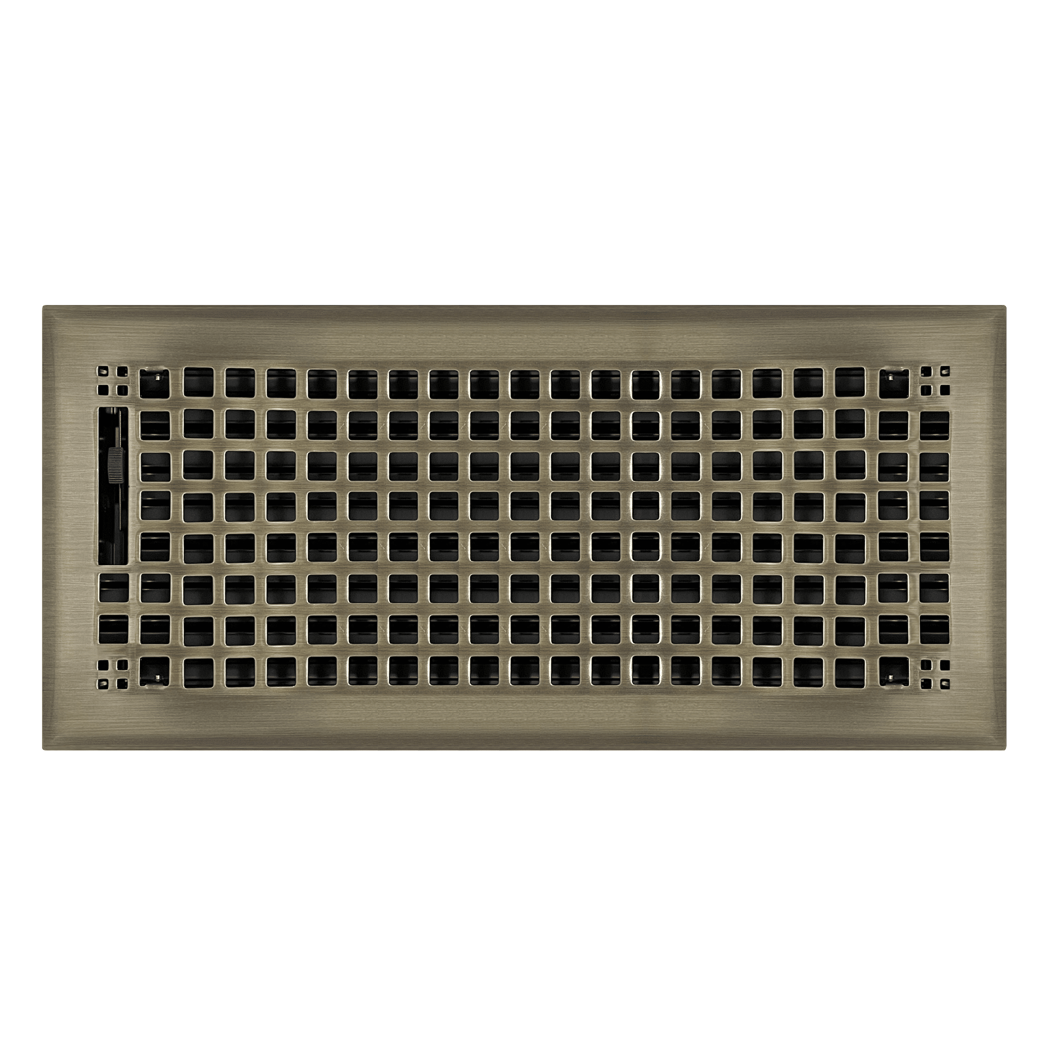 6" x 14" Antique Brass Rockwell Style Floor Register - Decorative Vent ...