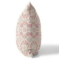 thumbnail image 1 of 6 x 16 x 16 in. Pink & White Zippered Floral Indoor & Outdoor Throw Pillow, 1 of 1