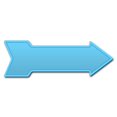 thumbnail image 1 of 6 x 18 in. Indoor & Outdoor Decor Direction Sticker Vinyl Wall Decals - Light Blue - 24 in., 1 of 1