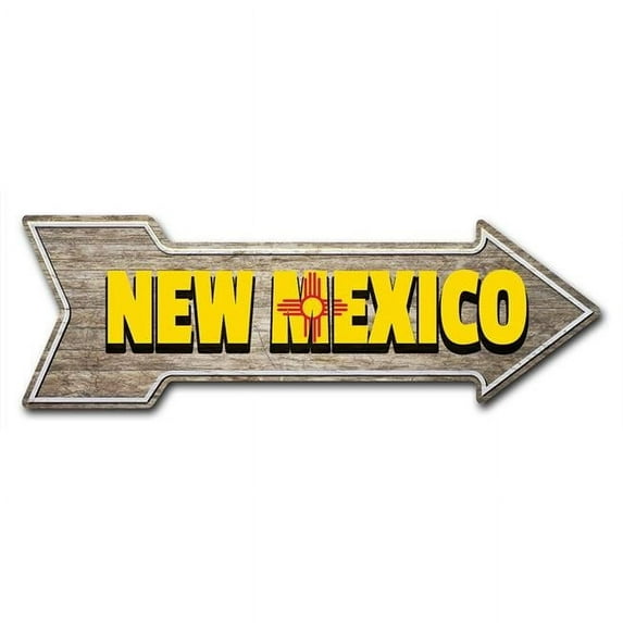 6 x 18 in. Indoor & Outdoor Decor Direction Sticker Vinyl Wall Decals - New Mexico - 24 in.