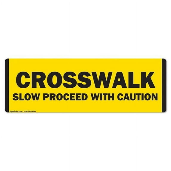 6 x 18 in. Non-Slip Floor Marker Vinyl Decal - Crosswalk