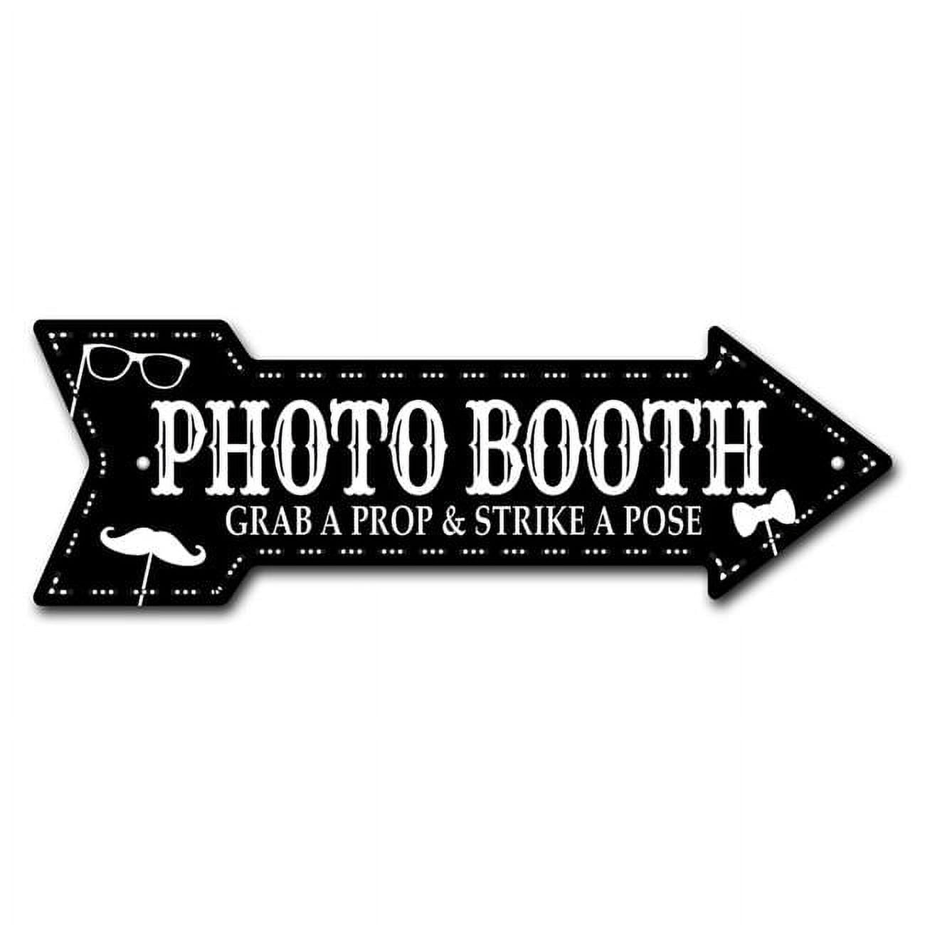 6 x 18 in. Photo Booth Arrow Sign - Walmart.com