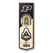 6 x 19 in. NCAA Purdue Boilermakers FB 3D Stadium Banner - Ade Stadium