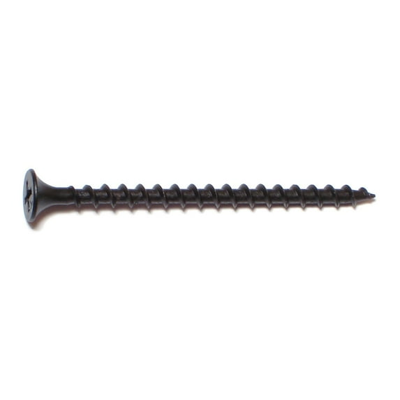 #6 x 2-1/4" Black Phosphate Steel Coarse Thread Phillips Bugle Head Drywall Screws DWSCR-122