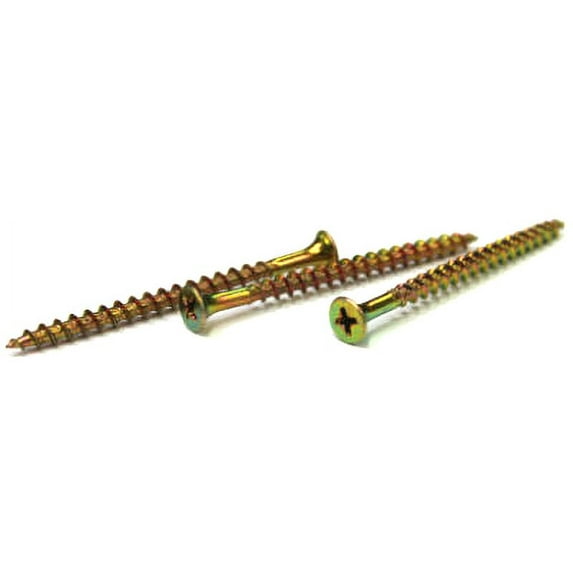 #6 x 2 1/4" Coarse Drywall Screws / Phillips / Bugle Head / Steel / Zinc Yellow - 3000 Piece Carton