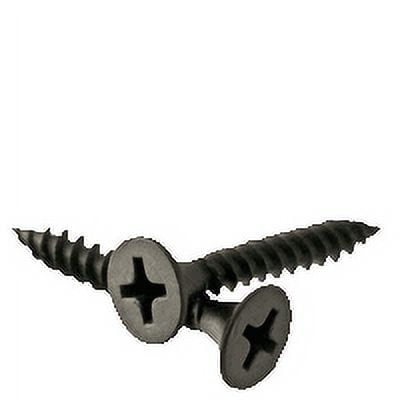 The Project Center 6 X 2-1/4 Inch Fine Thread Drywall Screws With Phillips Drive - Black Phosphate, 50 Pack