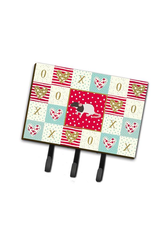 6 x 2 x 9 in. Dumbo Rat Love Leash or Key Holder