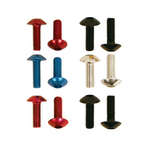 6 x 20 mm Button Head Bolt, Silver - 6 Piece
