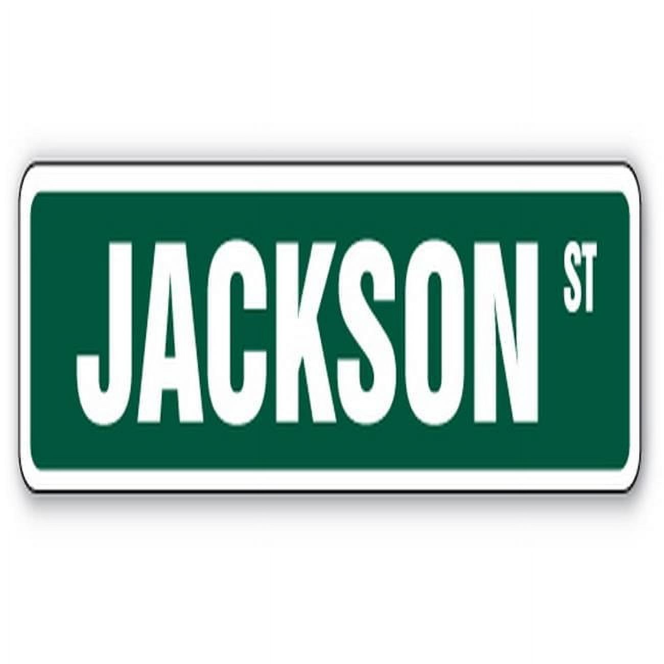 Call Sign Jackson 6 x 24 in. Childrens Name Room Decal Street Sign - Jackson - Walmart.com