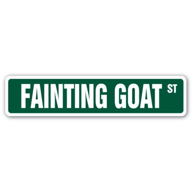 6 x 24 in. Fainting Goat Street Sign - Walmart.com