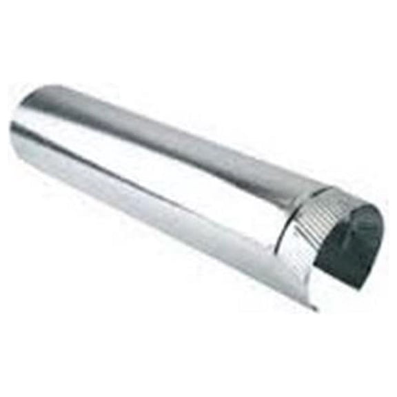 6 x 24 in. Galvanized Connector Pipe - 26 Gauge