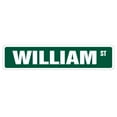thumbnail image 1 of 6 x 24 in. William Aluminum Street Sign - Childrens Name Room Metal Sign, 1 of 1