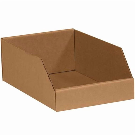 6 x 24 x 4.5 in. Kraft 200 ECT-32 Corrugated Bin Boxes Case, Pack of 50