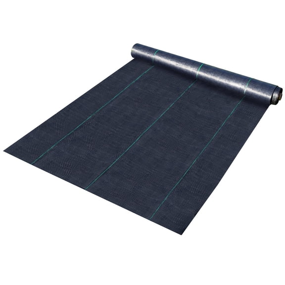 6 x 250ft Weed Barrier Landscape Cloth 4.1 oz Heavy Weave Ground Cover PP Material, Garden Lawn Driveway Easy Installation, Black Weed Control Cloth