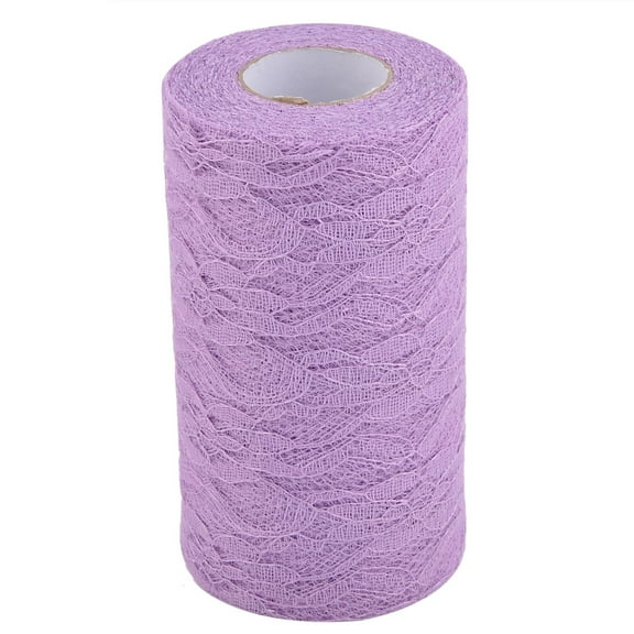 6" x 25yd Lace Ribbon Fabric Craft Decor Tulle Spool Roll