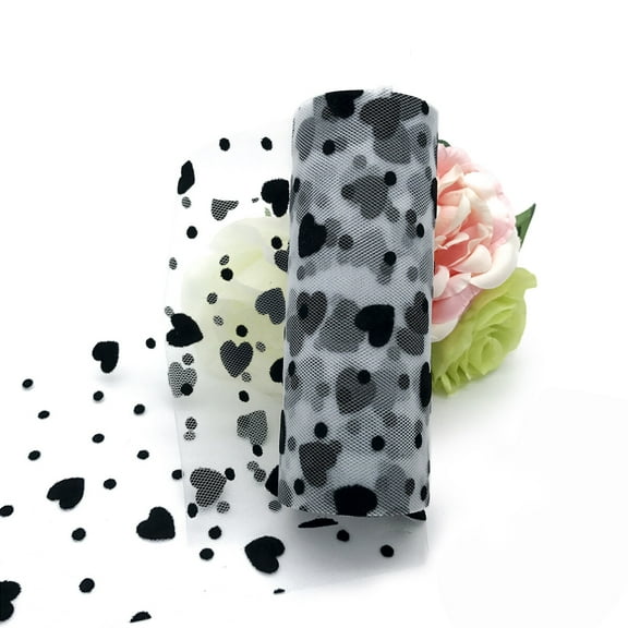 6"x 25yd Tulle Roll Spool Tutu Wedding Banquet Decor Gift Wrap (Black )