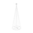 thumbnail image 1 of 6' x 28" LED 200 CoolWht Light Show Tree, 1 of 2