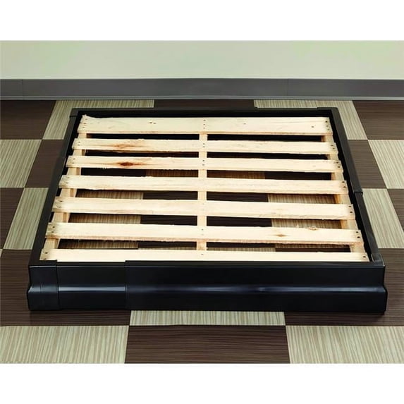 6 x 28 x 28 in. Adjustable Pallet Plastic Guard, Large - Black
