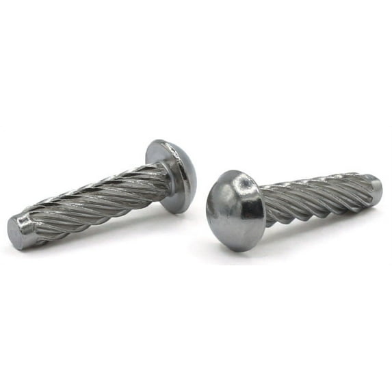 #6 x 3/16" U Drive Self-Tapping Screws / Round Head / 18-8 Stainless Steel - 10000 Piece Carton
