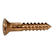 #6 x 3/4" Silicon Bronze Phillips Flat Head Wood Screws 10 pcs.