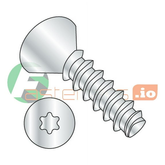 #6 x 3/4" Thread Forming Screws 48-2 Trilobe / Six-Lobe (Torx) / Flat Head / Steel / Zinc (Quantity: 10,000 pcs)