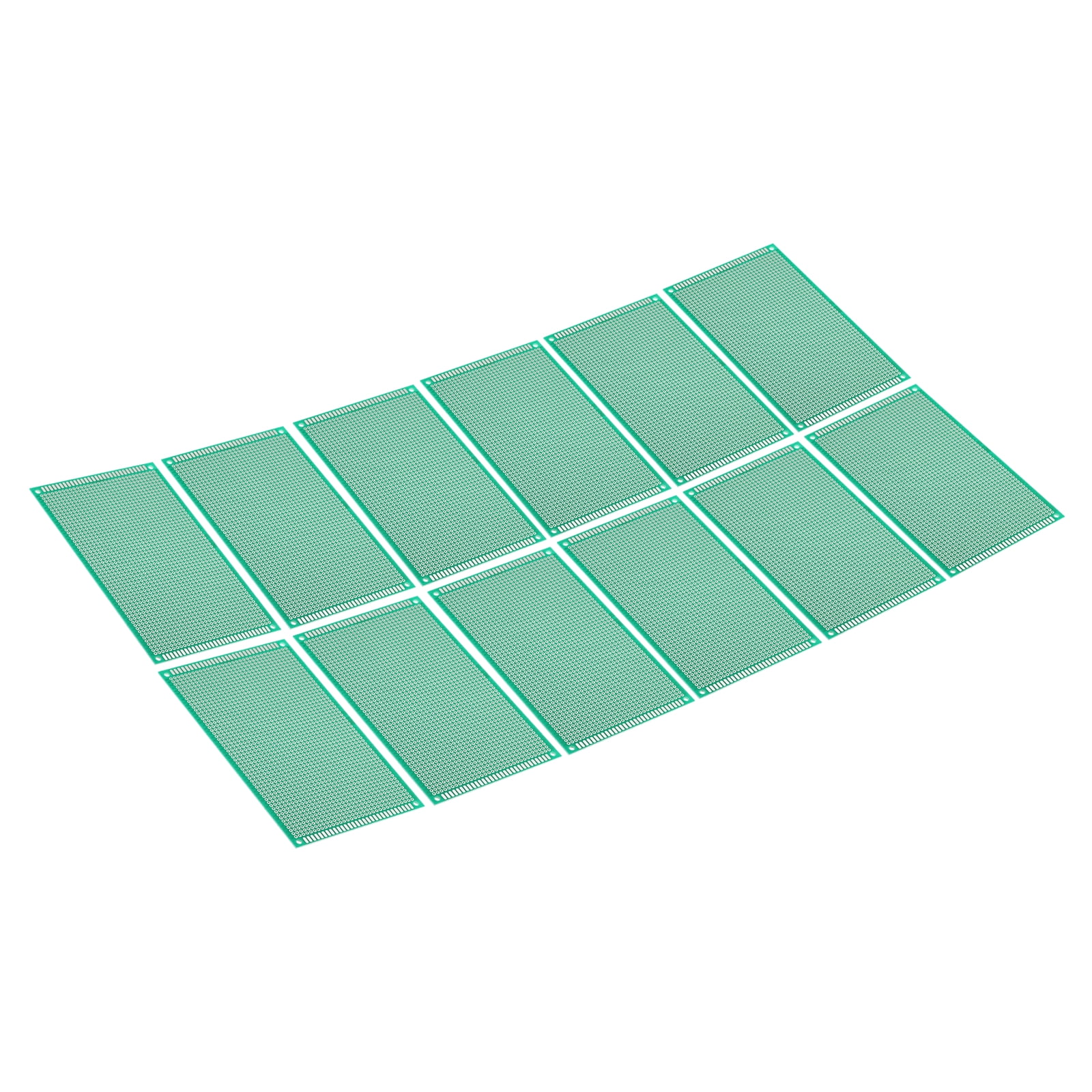 6" x 3.5" PCB Board Circuit, 12 Pcs Single Sided Prototype Solder Boards for Soldering and Electronic Project Circuit Boards Solderable Breadboard, Green