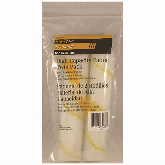 6" x 3/8" Nap Linzer MR300-2-6" Project Select Moisture and Solvent Resistant Roller Cover 2-Pack