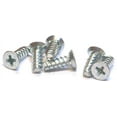 thumbnail image 1 of #6 x 3/8" Thread Forming Screws for Plastics (48-2) / Phillips / Flat Undercut Head / Steel / Zinc - 10000 Piece Carton, 1 of 1