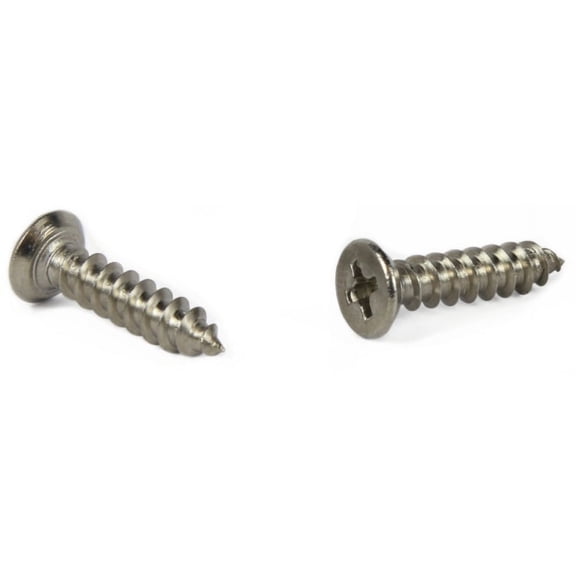 #6 x 3/8" Type A Self-Tapping Screws / Phillips / Flat Undercut Head / Steel / Zinc - 10000 Piece Carton