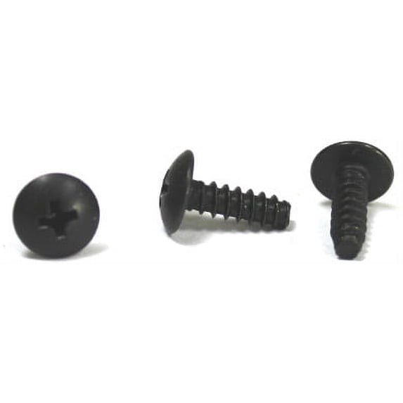 #6 x 3/8" Type B Self-Tapping Screws / Phillips / Truss Head / Steel / Black Oxide - 10000 Piece Carton