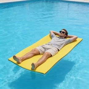 6 x 3 FT Water Floating Mat, Lake Floating Mat, Water Recreation, 3-Layer Tear-Resistant XPE Foam Portable Lily Mat Floating Mat, Adult Floating Mat, Suitable for Pools and Lakes