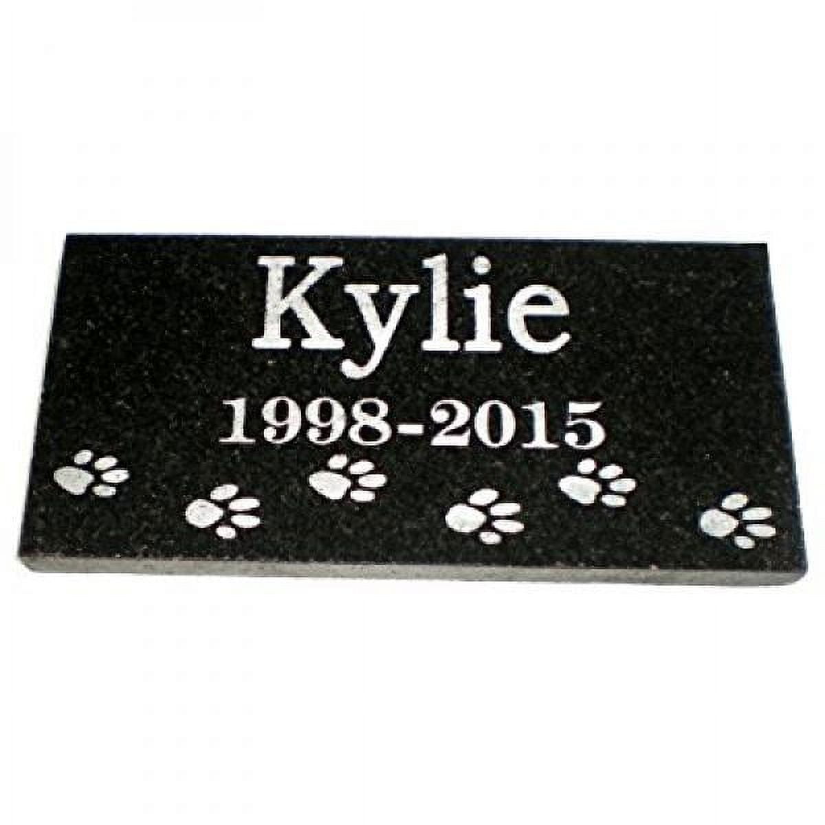 Memorial Plaque For Pet Dog - Personalised Dogs Grave Stone Slate - Foto 4