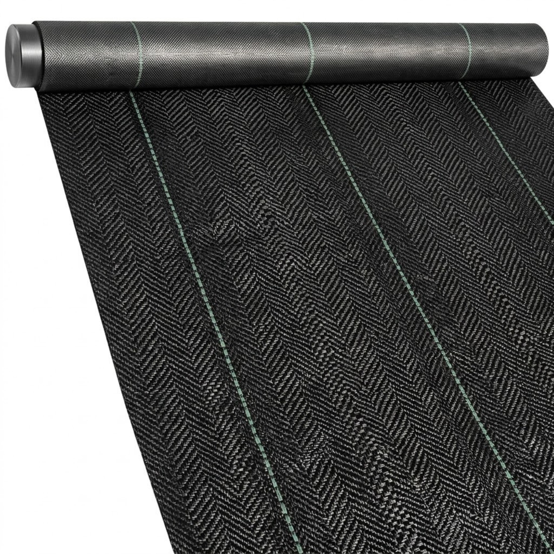 6 x 300 ft Weed Barrier Landscape Fabric, 3.2 Oz Heavy Duty PP Woven Ground Cover, 20-Year Durability