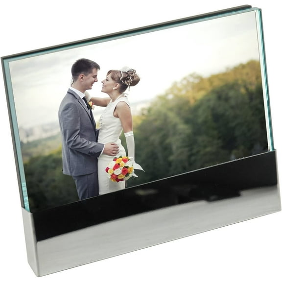 6" x 4" Deluxe Glass and Metal Picture Frames - Pack of 12
