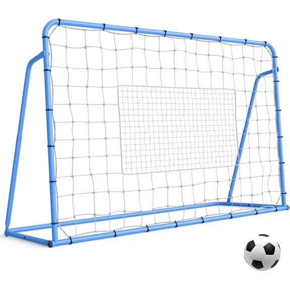 6 x 4 FT Soccer Net - Heavy Duty Training Net with Rust Resistant Steel Frame for Backyard and Field Practice