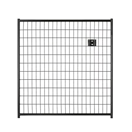 6 x 4 ft. Black Welded Wire Panel Gate